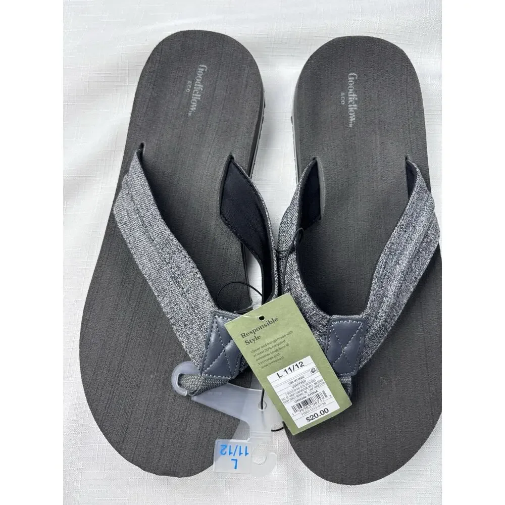Goodfellow & Co. Men's Size Large (11-12) Ian Comfort Flip Flop Thong Sandals